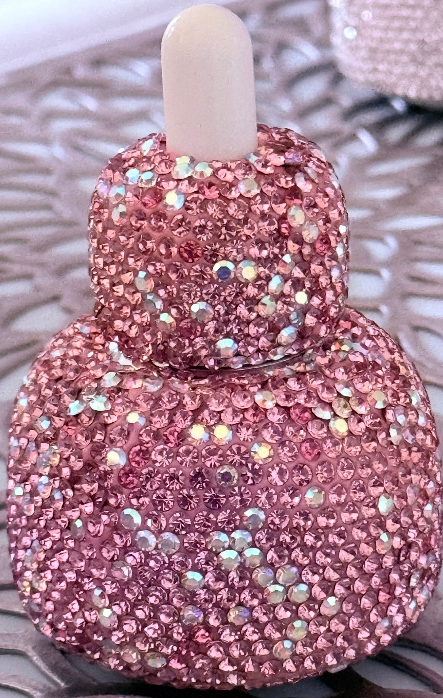 Body Oil- 2 oz. Pink Rhinestone with rhinestone top